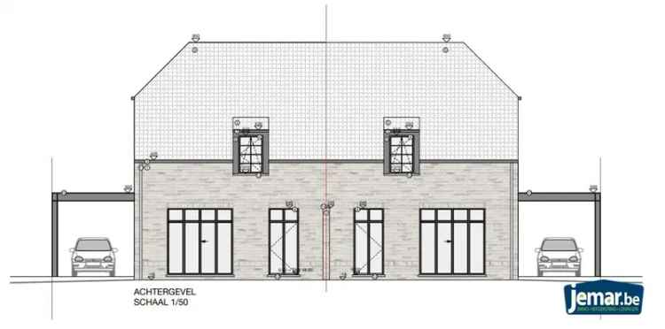 2 halfopen nieuwbouwwoningen nabij de Mechelse Heide Park Hoge Kempen