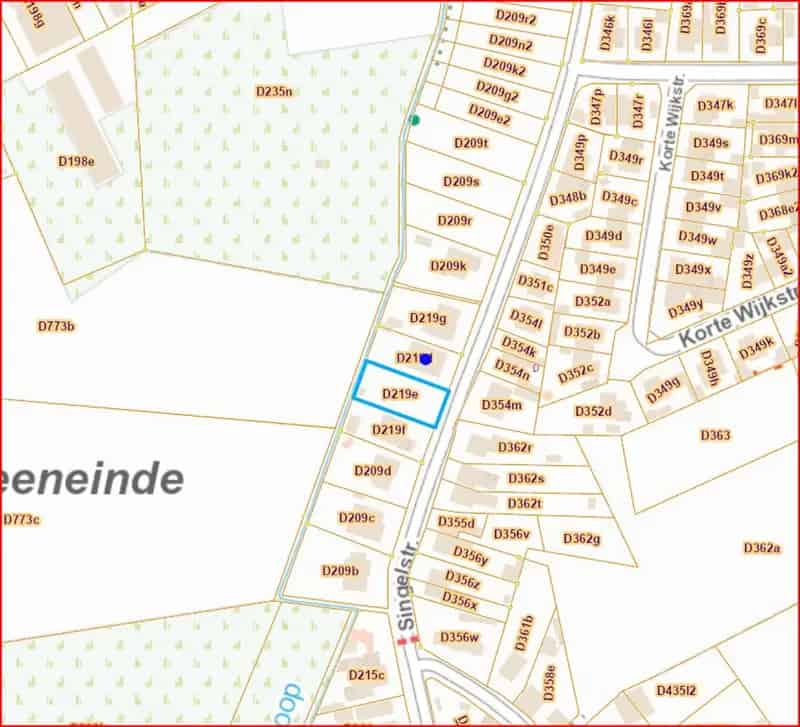 Bouwgrond te huur Weelde 715m² Zuidwesten Oriëntatie