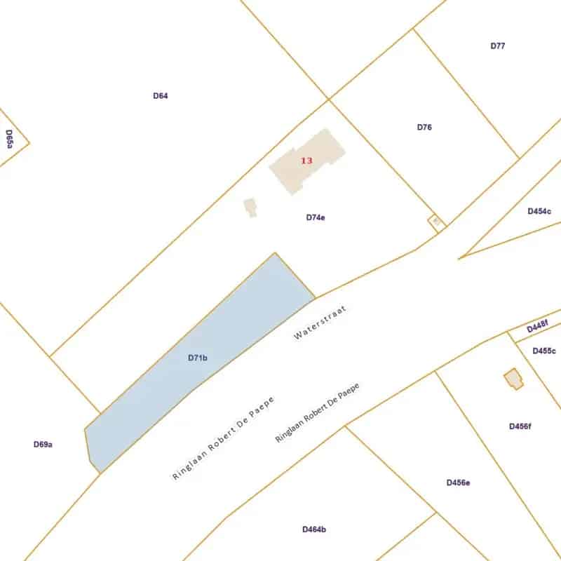 Grond te koop Pittem 1731m2 weide agrarisch gebied