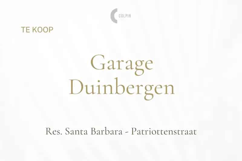 Garagebox Duinbergen Zeedijk