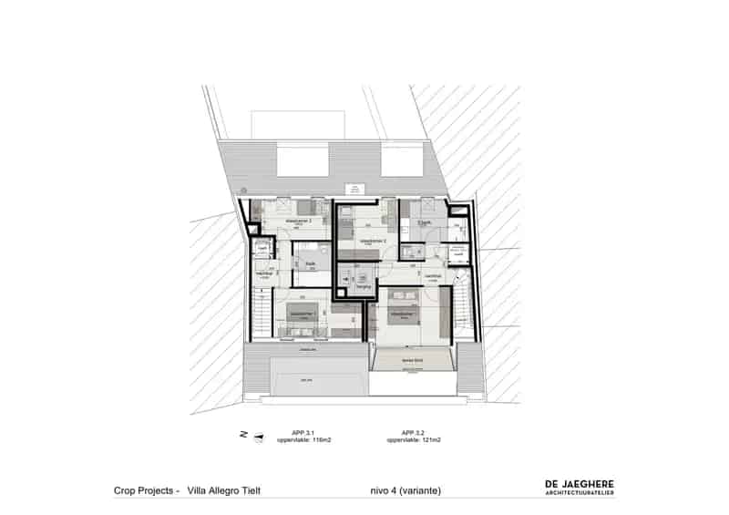 Nieuwbouw Duplex Appartement te Koop Tielt
