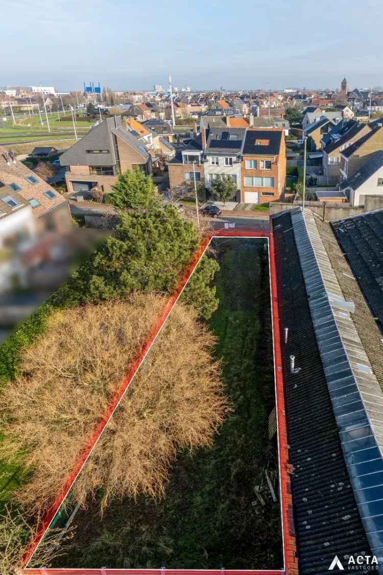 Perceel bouwgrond met oppervlakte van 313m² in Stene