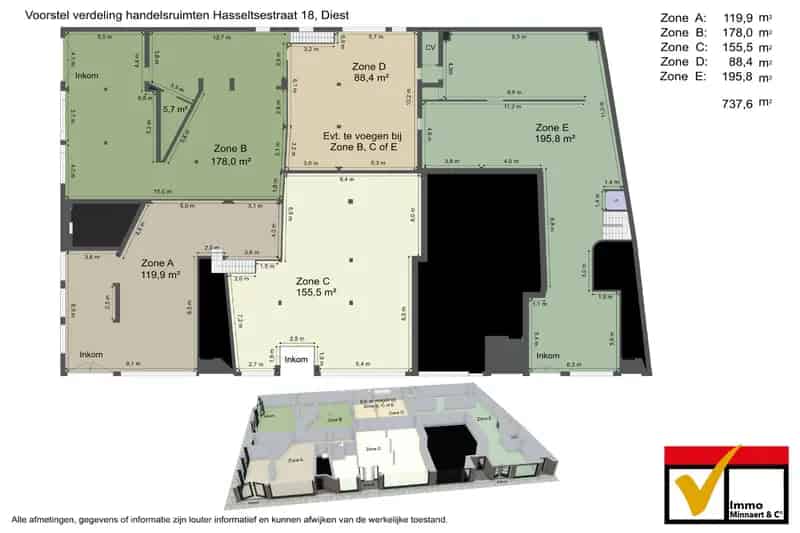 Handelspanden te Diest Centrum