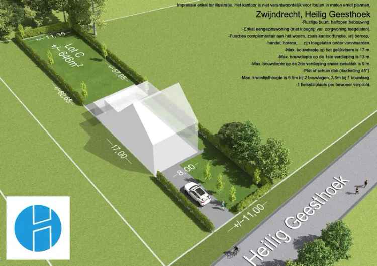 Goed gelegen bouwgrond te Zwijndrecht