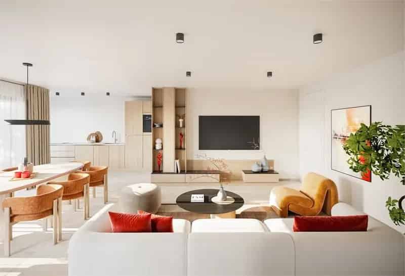 Nieuwbouw Appartement Oostakker 1 Slaapkamer Terras