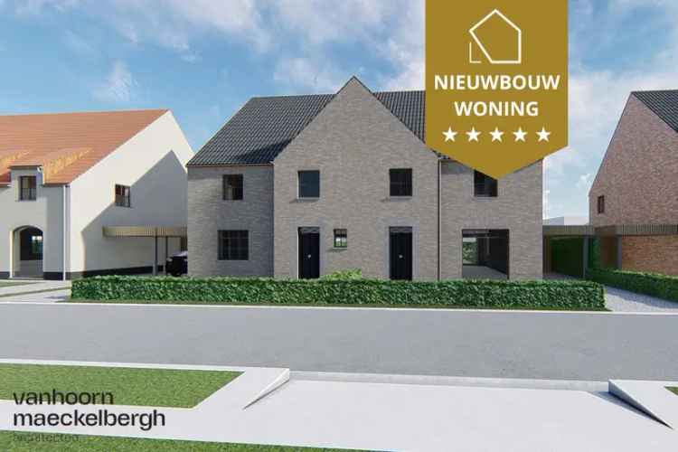 Moderne nieuwbouwwoning op uitstekende locatie in Herzele