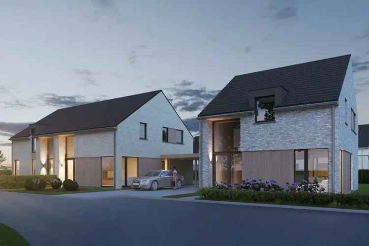 Moderne open bebouwing (Lot 1) in RivaHof te Dentergem.