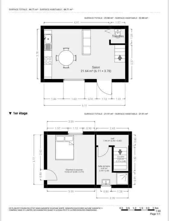 Duplex 45m2 Salzinnes  Te Koop