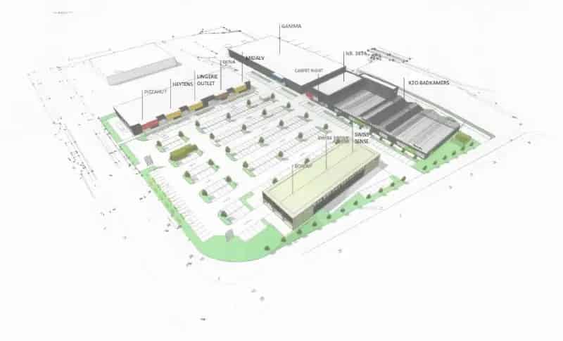 Handelspand te Huur Roeselare 764m²