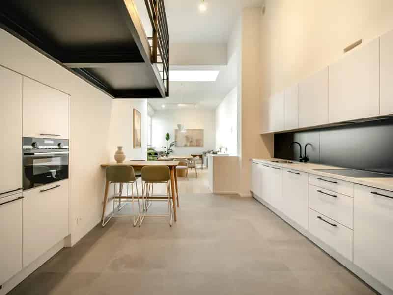 Duplex Appartement Brussel Centrum 2 slaapkamers Terras