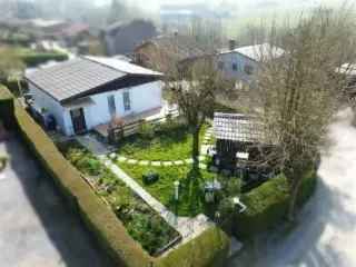 Chalet te koop Fourbechies 2 slaapkamers tuinhuis terras