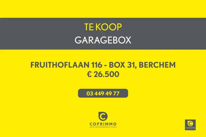 Garagebox te huur Fruithoflaan