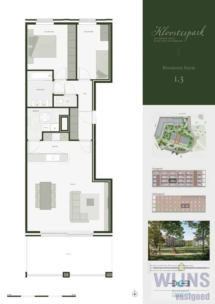 Appartement te huur Berlaar 2 slaapkamers 90m² terras