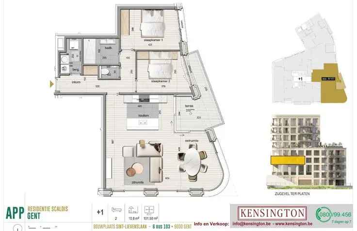 Appartement Te Koop Ter Platen 2 Slaapkamers Zonneterras Nieuwbouw