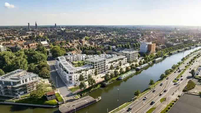 Nieuwbouw Penthouse Brugge 3 slaapkamers 63m2 terrassen