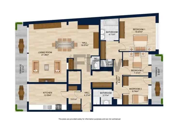 Appartement 3 slaapkamers Molenbeek - Ruim 143m² - Garage mogelijk