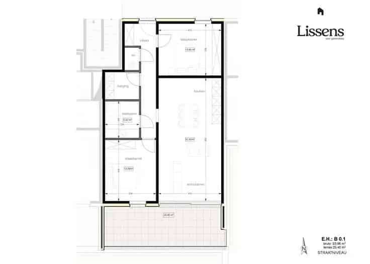 Appartement Te Koop 2 Slaapkamers Overdekt Terras