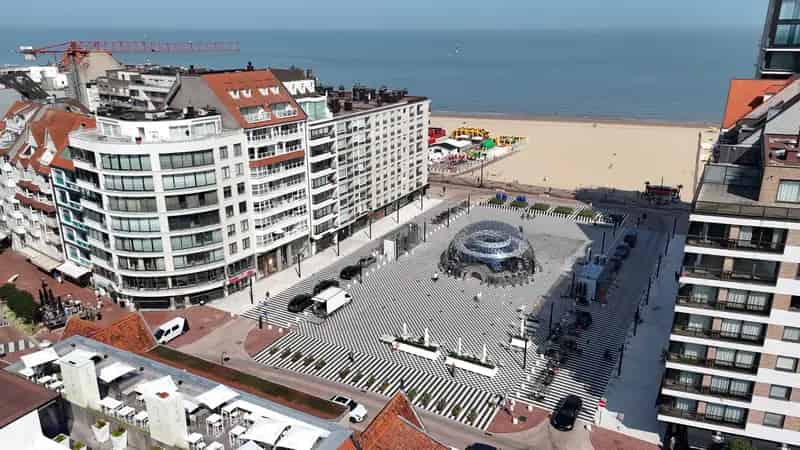 Appartement te huur Albertplein Knokke 2 slaapkamers zeezicht