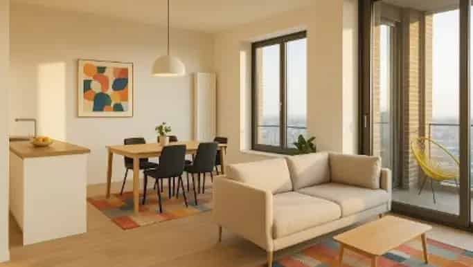 Appartement te huur Brussel 2 slaapkamers terras