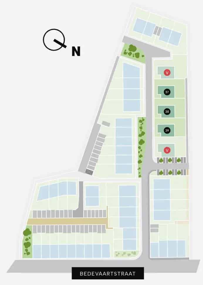 Bouwgrond Villa Tielt 463m²  Nieuwbouwproject