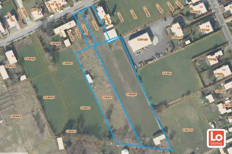 Bouwgrond Lochristi 1320m² 8280m² Achtergrond Open Zicht