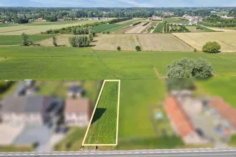 Bouwgrond Wichelen HOB 785m² Agrarische Zicht