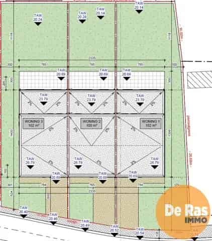 Bouwgrond te koop Lede Landelijk gelegen