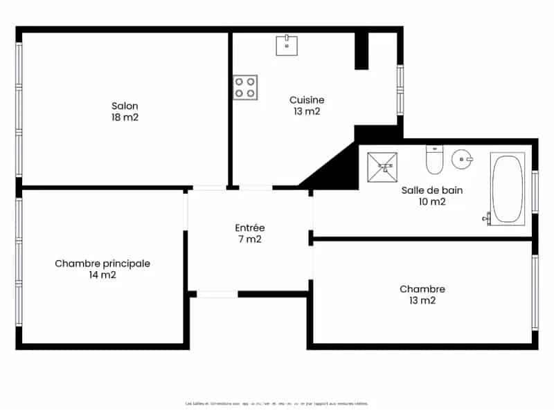 Appartement 2 slaapkamers te huur Marie Claire Trooststraat