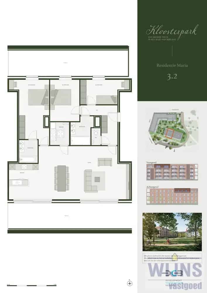 Appartement te huur Berlaar 3 slaapkamers 145m2 terras 78m2