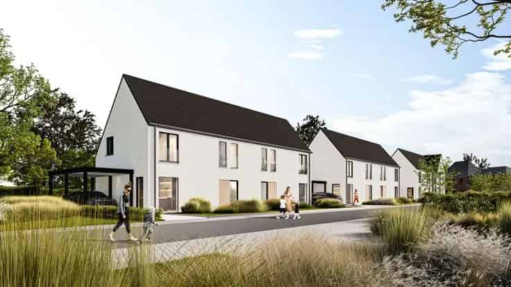 Nieuwbouw Huis Oedelem: 3 Slaapkamers, Energiezuinig A+, Zuidwest Tuin