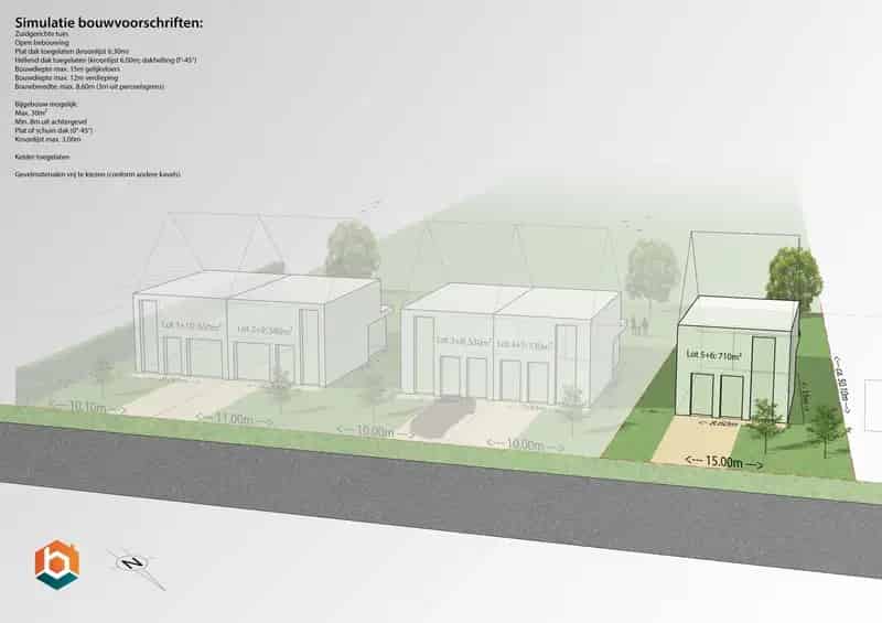 Bouwgrond Kampenhout 710m² Open Bebouwing