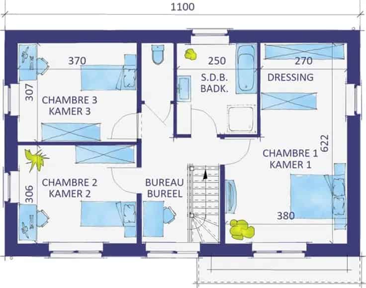 Villa 4 Facades PEB A+ 799m2 Terrain Construction Traditionnelle