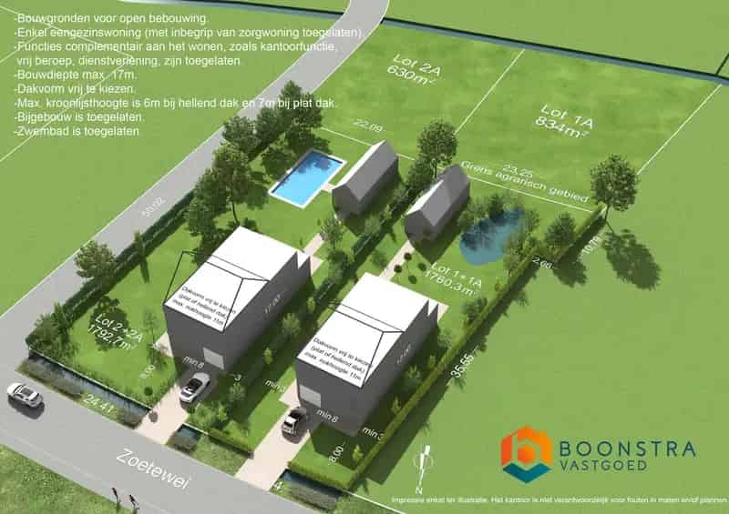 Bouwgrond Putte 1760m2 Open Bebouwing