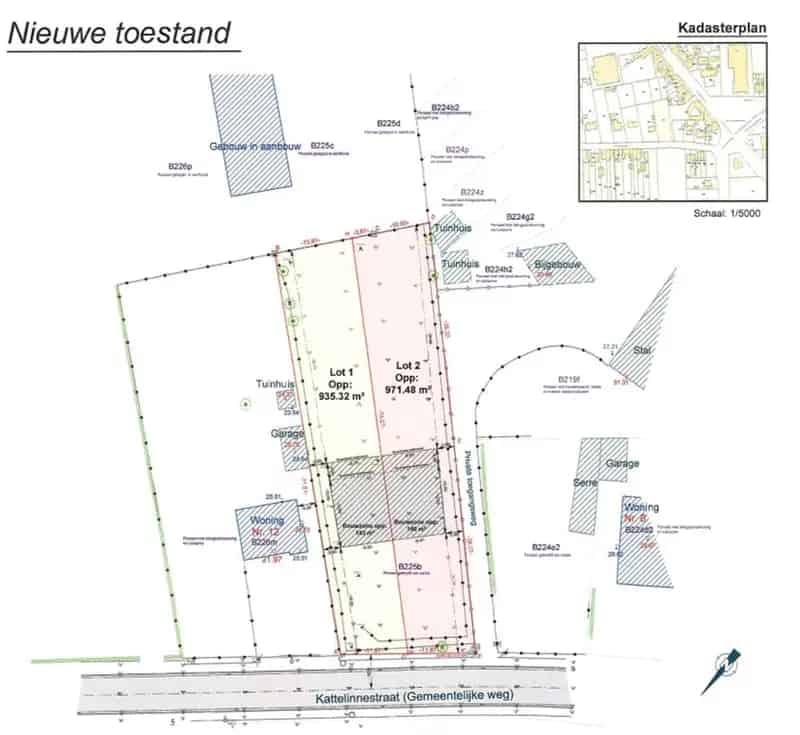Bouwgrond te Huur Erpe Halfopen Bebouwing 935m2