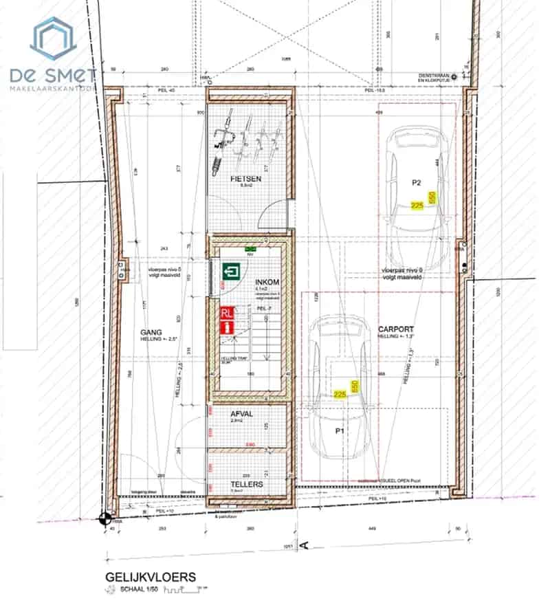 Projectgrond voor 2 Appartementen