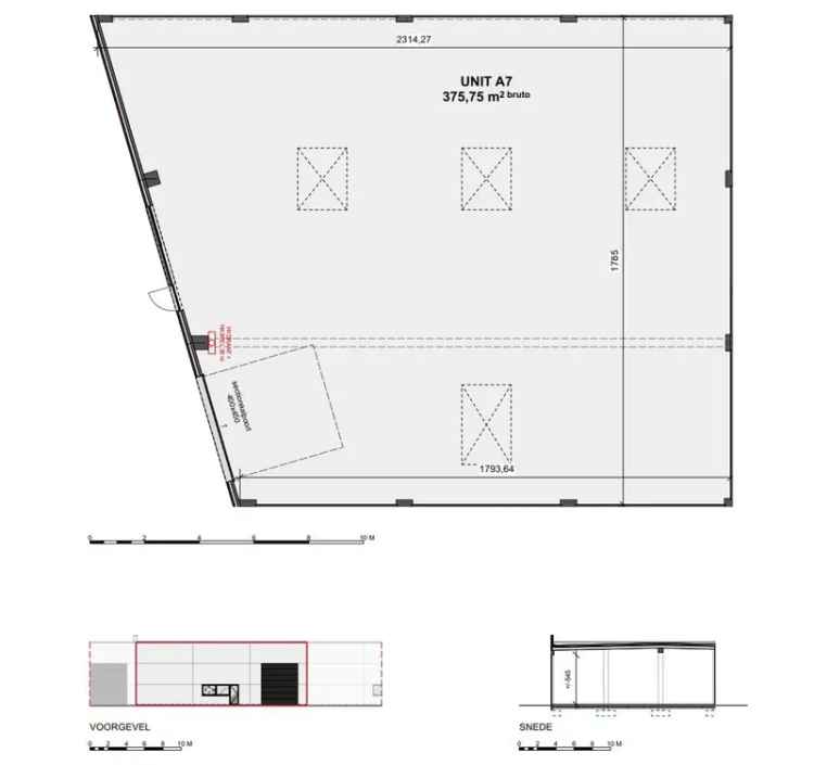 Nieuwbouw KMO-unit in 'La Brique'