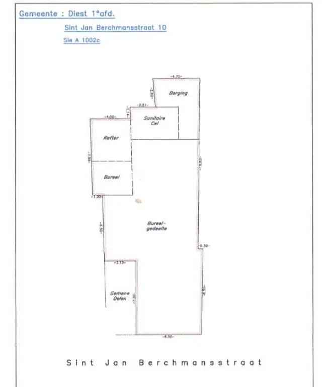 COMMERCIEEL PAND SINT-JAN BERSCHMANSSTRAAT 212m²