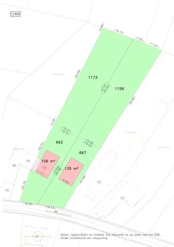 Grond verkavelen in Maarkedal met 2 loten