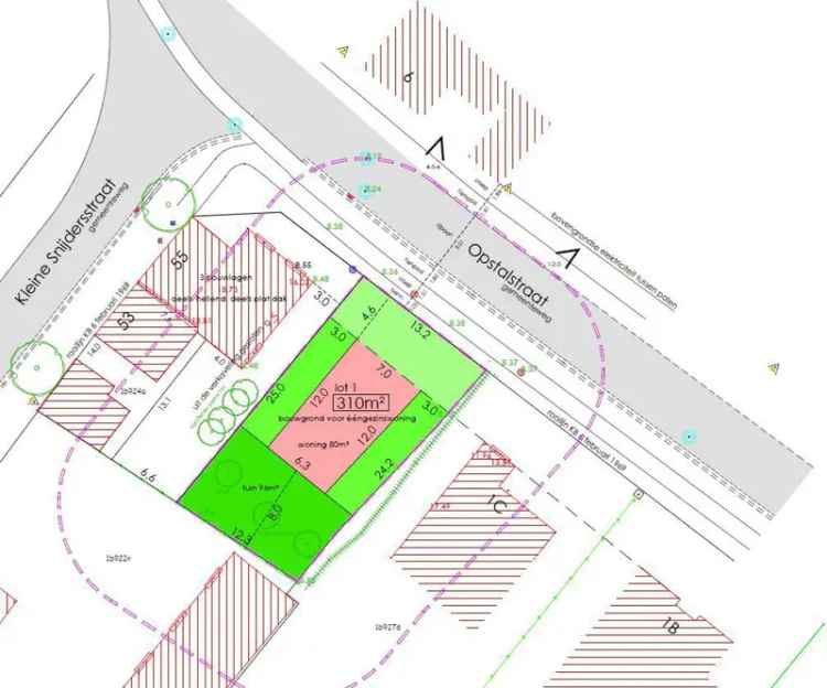 Perceel bouwgrond te koop in rustige omgeving met ideale oriëntatie