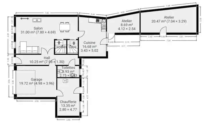 Huis te Koop Wayaux 3 slaapkamers tuin garage