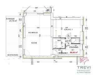 Te koop gelijkvloers appartement in Eupen met tuin of terras