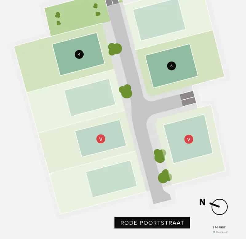 Bouwgrond te huur Beveren Leie Nieuwbouw Villa 663m2