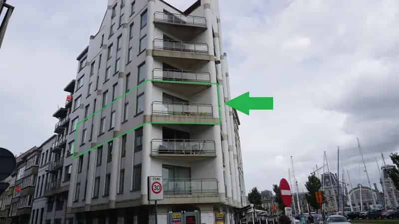 Appartement te huur Oostende: 2 slaapkamers, terras, jachthavenzicht