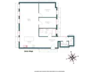 Appartement rénové 101m² Liège - 2 chambres - PEB B