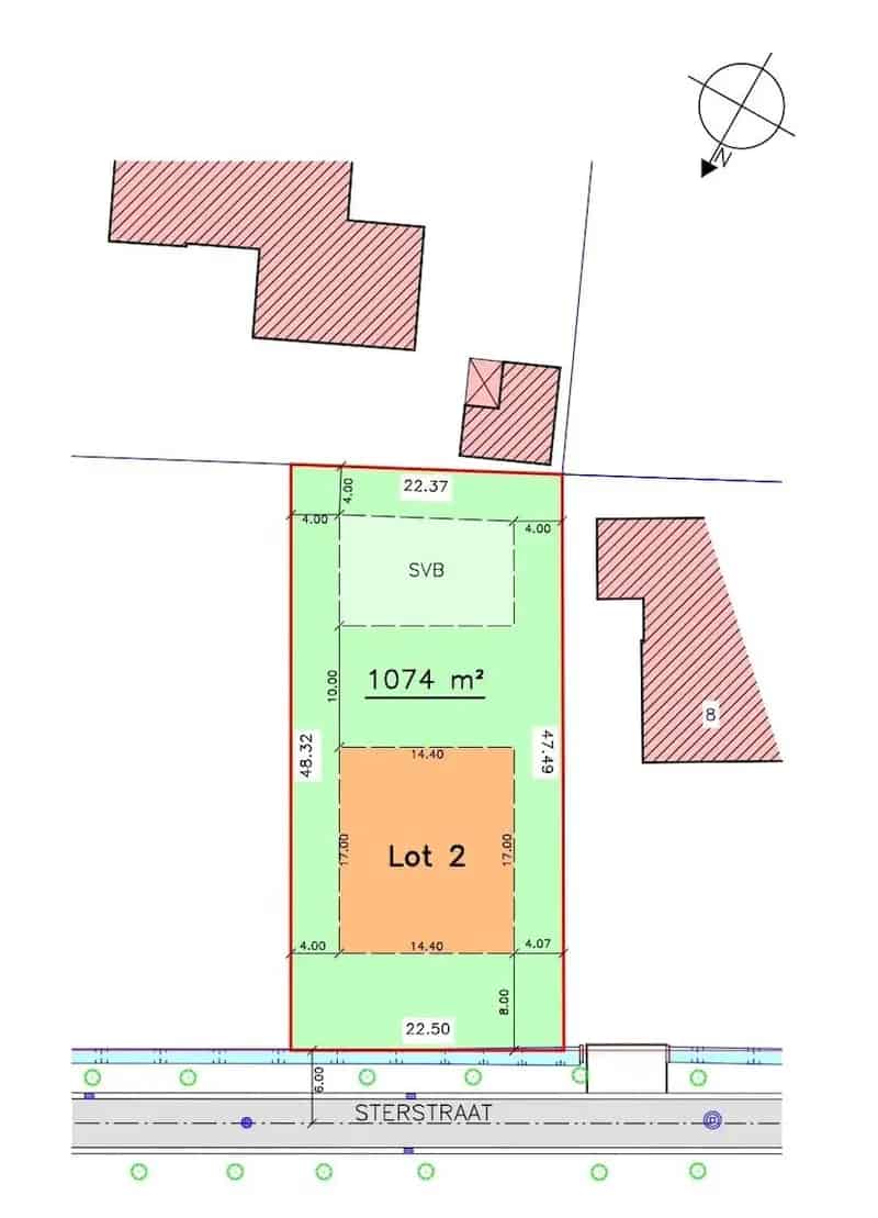 Bouwgrond te Koop - 10a 74ca - Groene Omgeving