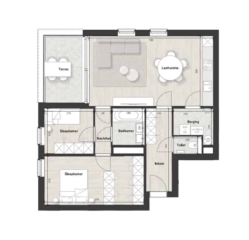 Appartement te huur Ravels 81m² met terras - 6% BTW mogelijk