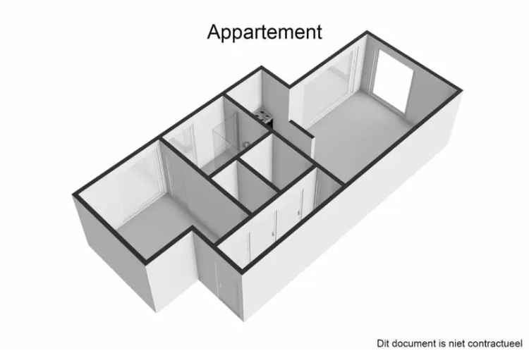 Appartement te koop in Grimbergen met terras en open keuken