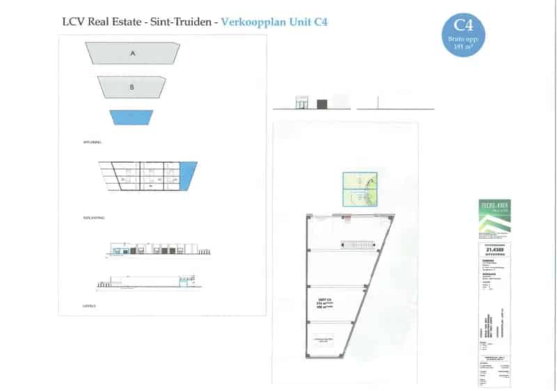 Huis te huur Conciërgewoning 133m² met terras 82m² en KMO-unit 214m²