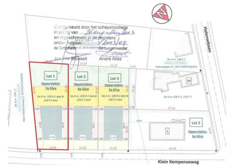 Bouwgrond voor open bebouwing in rustige, doodlopende straat in Waanrode