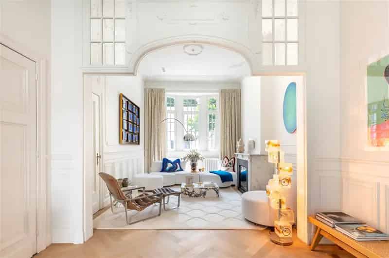 Herenhuis Antwerpen Albertpark Beaux-Artsstijl gerenoveerd